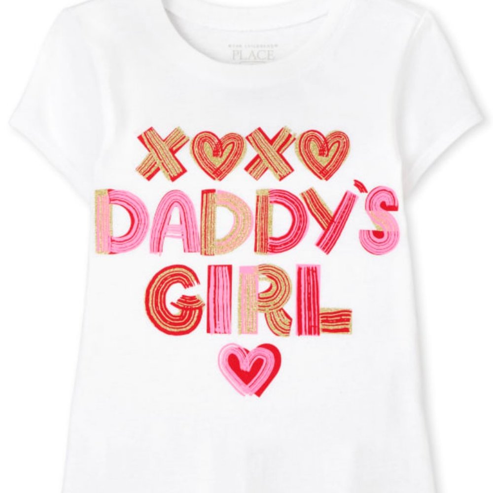 Children's Place Daddy's Girl T-shirt Valentines Several sizes NWT